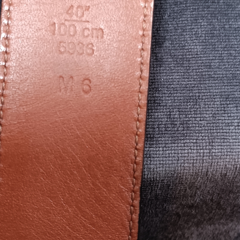 Men's Coach Black Leather Belt Size 40 - Picture 3 of 10